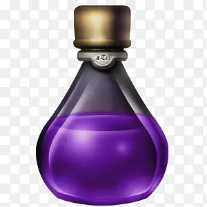 紫色的瓶子