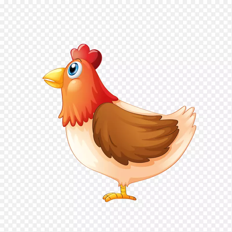 卡通母鸡动物设计