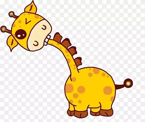 可爱的小长颈鹿