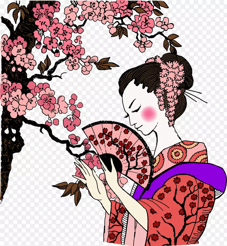 日本古代女性PNG图片素材下载_图片编号qwwxovdq-免抠素材网