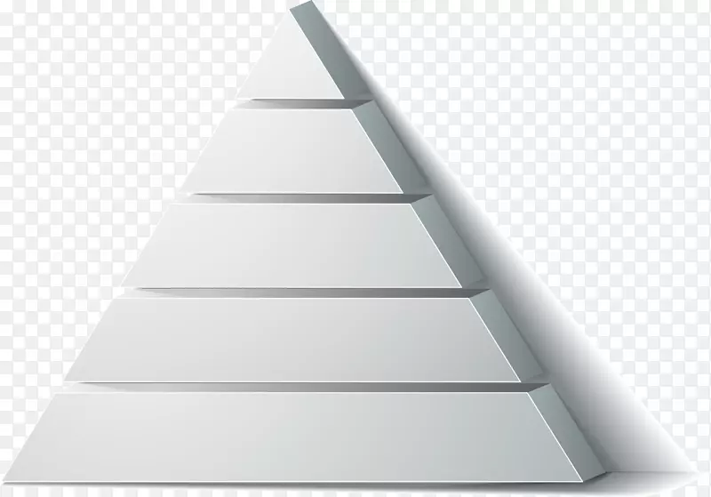 分段灰色三棱锥素材