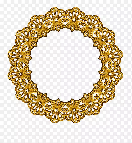 欧式金色圆环