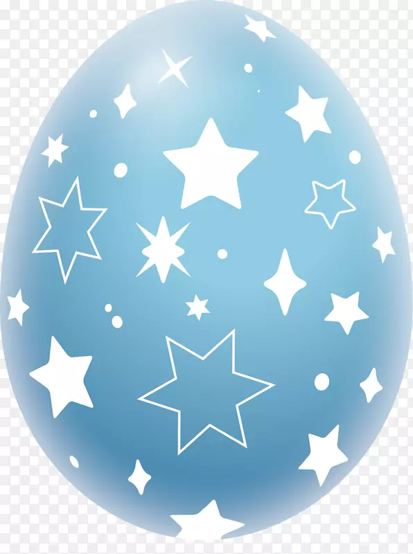 复活节蓝色星星彩蛋