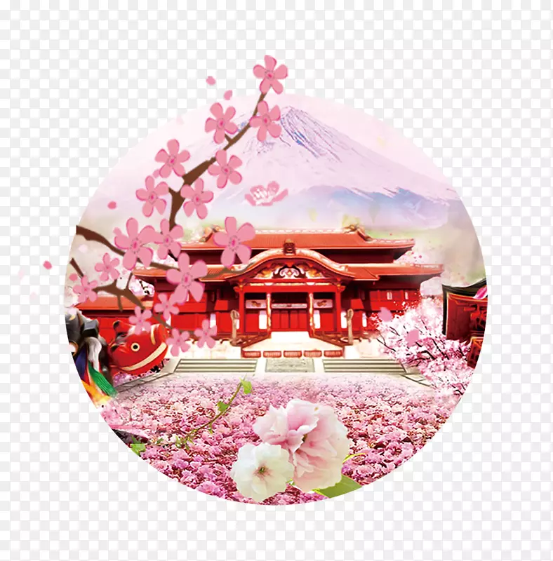浪漫樱花节唯美插画