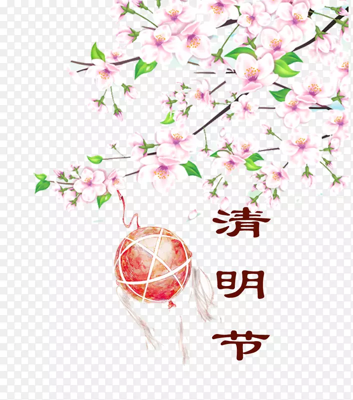 清明樱花祭主题手绘装饰