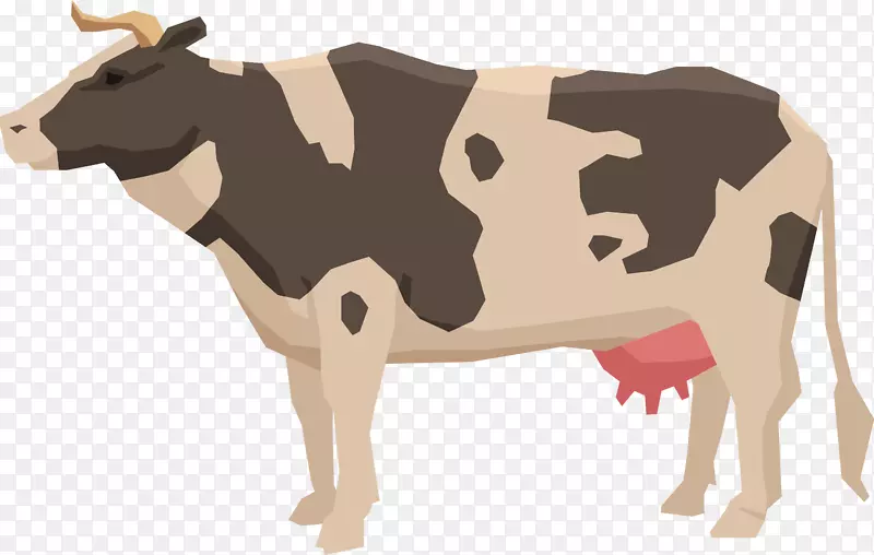 一头奶牛手绘图案