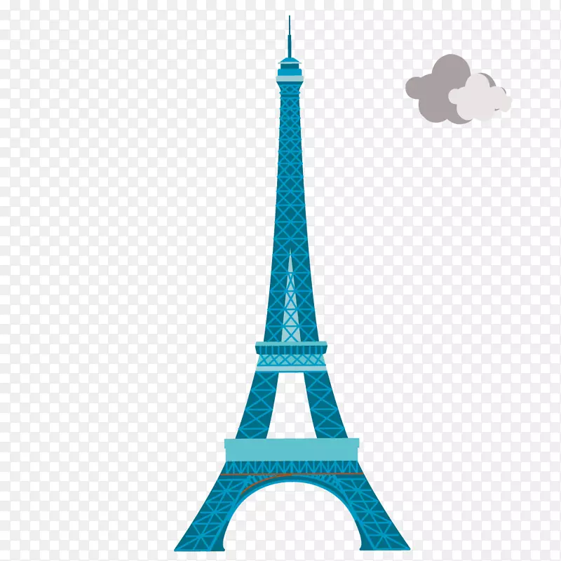 世界旅游海报埃菲尔铁塔设计素材