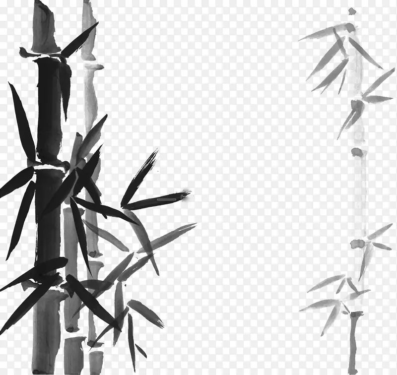 中国风创意水墨竹文化