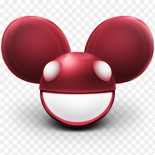 米奇鼠标红色的Deadmau5-mask-icon-set