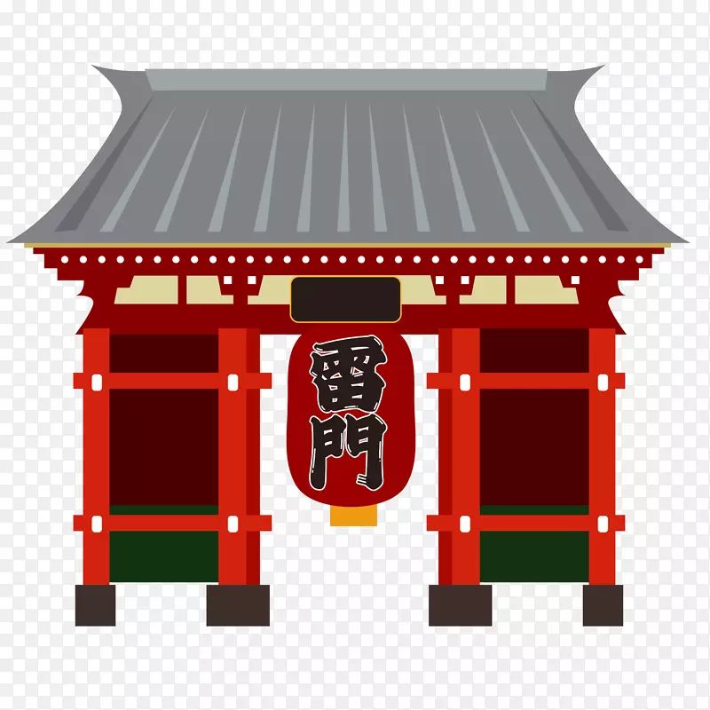 中国著名景区景点雷门矢量免抠图PNG图片素材下载_图片编号ylvpnbly-免抠素材网