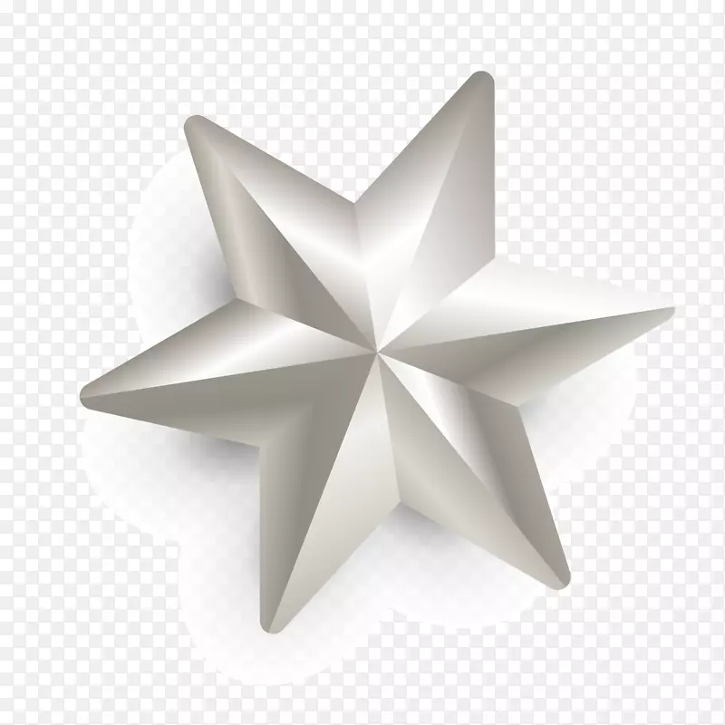 圣诞银色星星设计素材