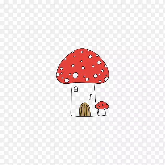 手绘蘑菇房子PNG图片素材下载_图片编号qkpddmdy-免抠素材网