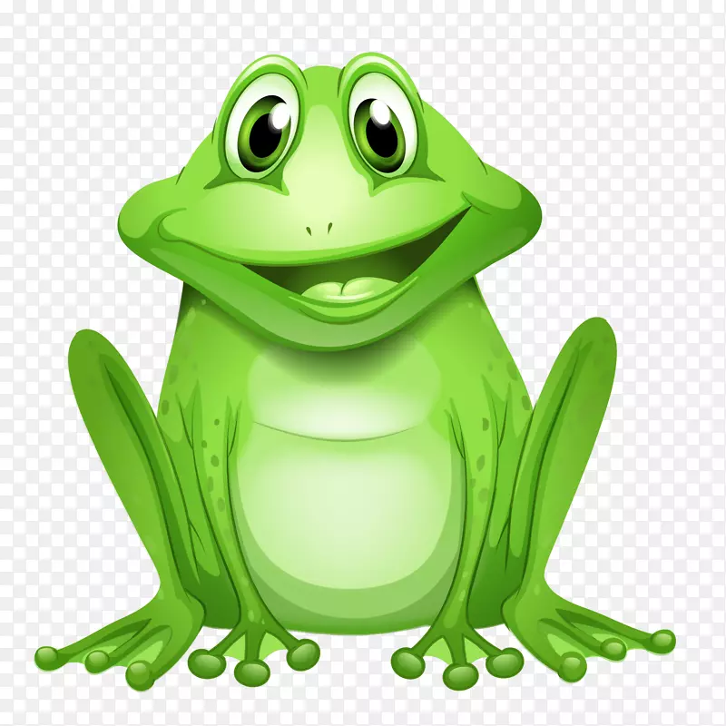 绿色的可爱的青蛙