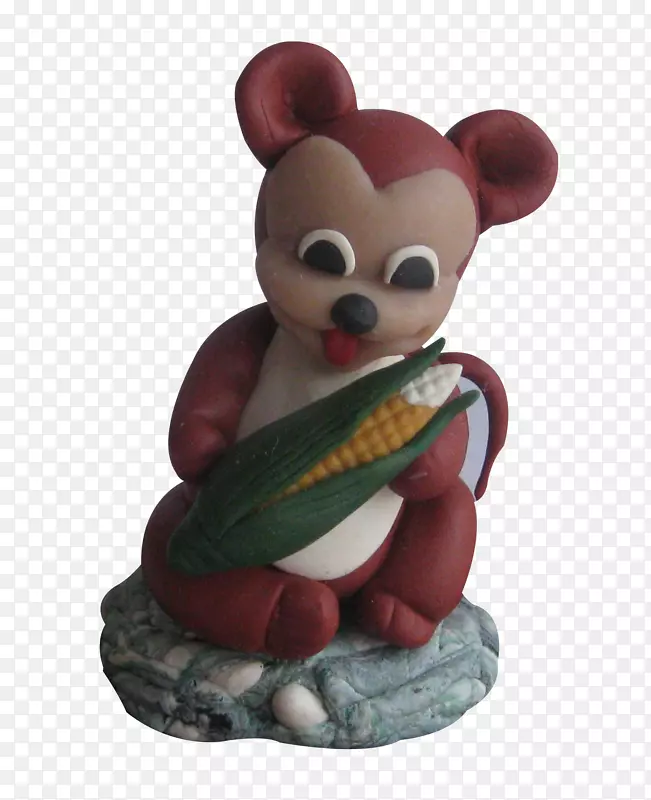 面塑老鼠抱玉米