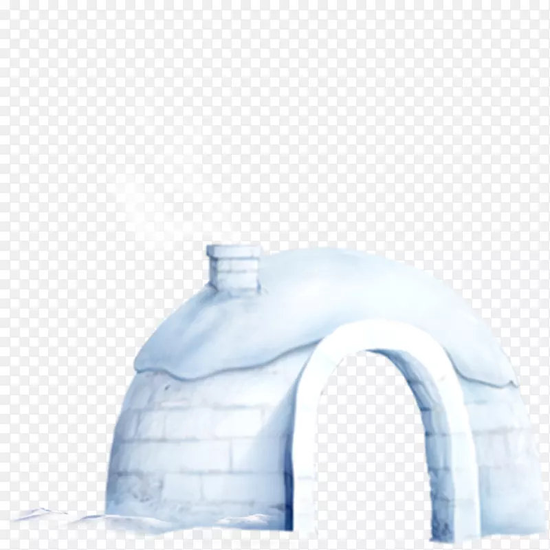 二十四节气小雪冰屋元素设计