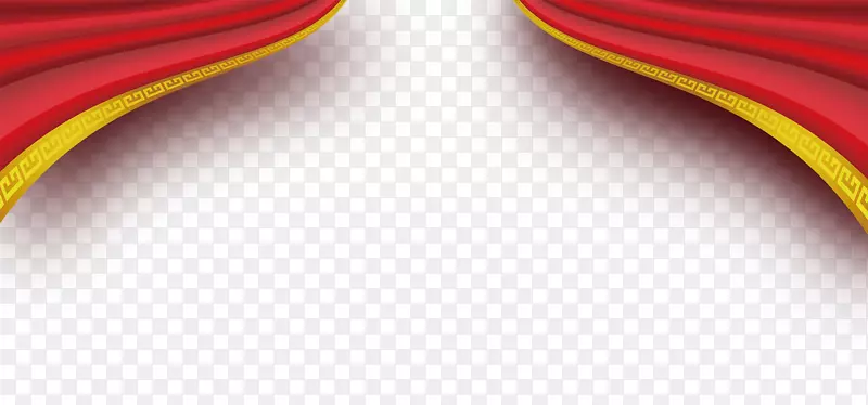 卡通免抠节日舞台装饰门帘