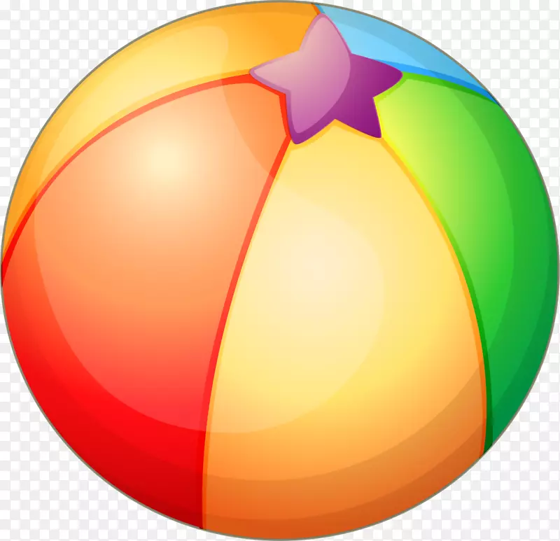 彩色立体卡通皮球