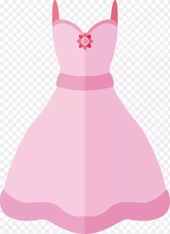 粉色连衣裙