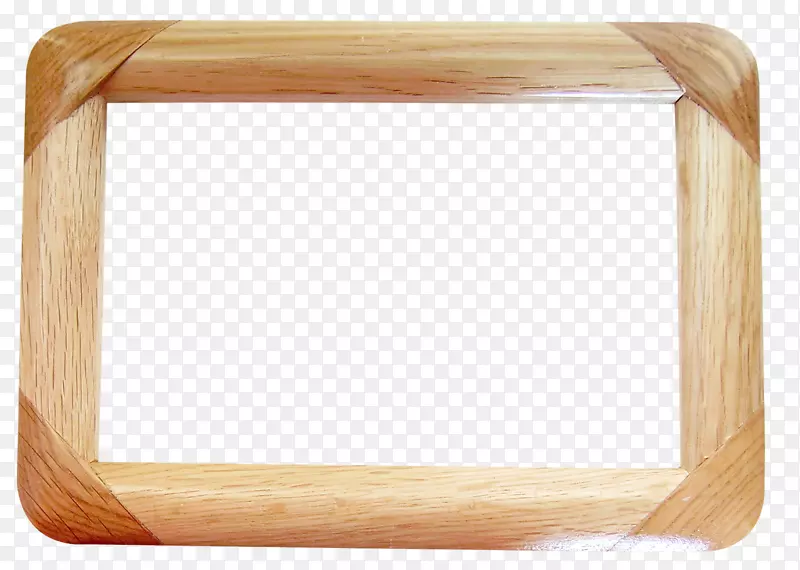 木头相框免抠素材