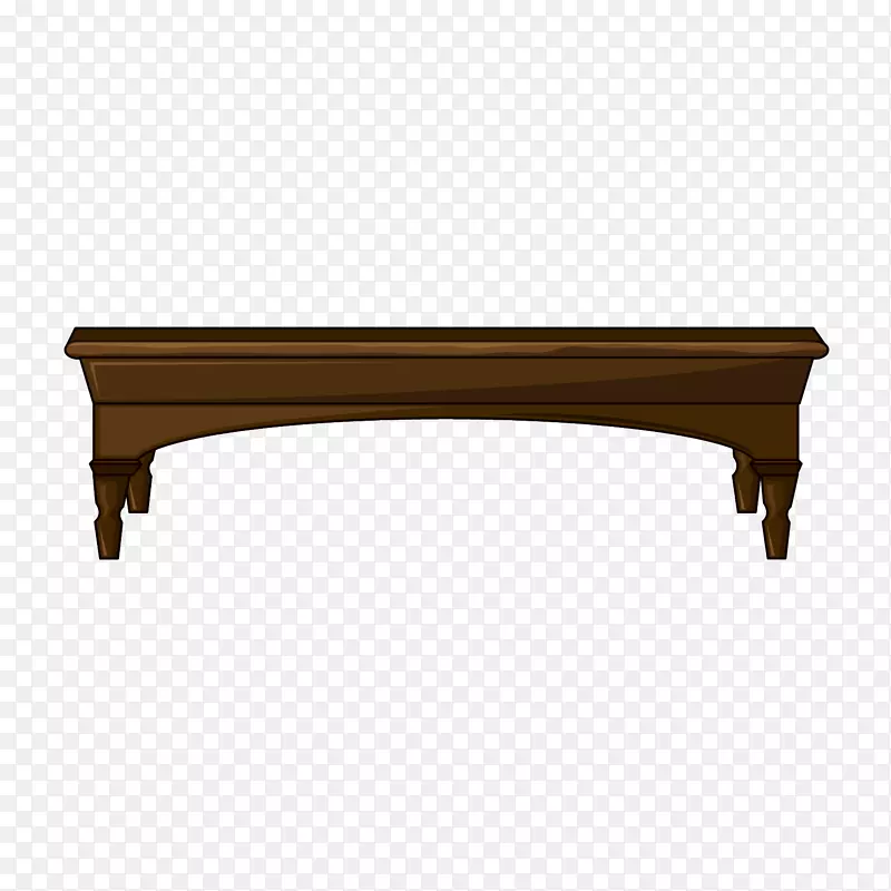 木质桌子设计矢量素材