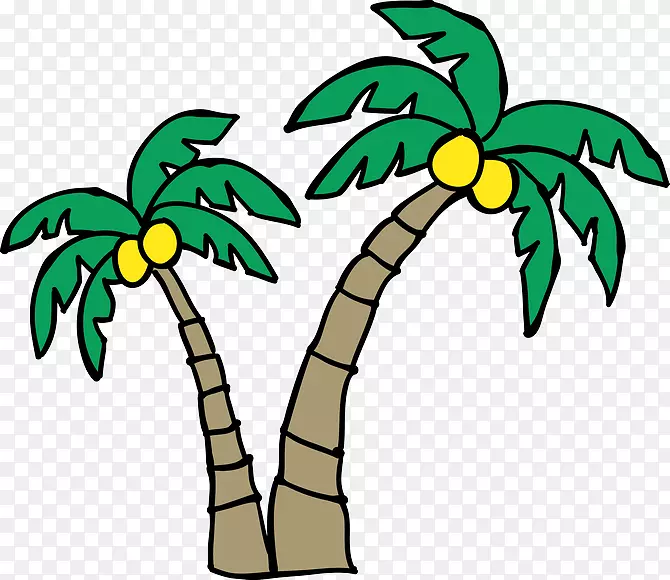两棵椰子树