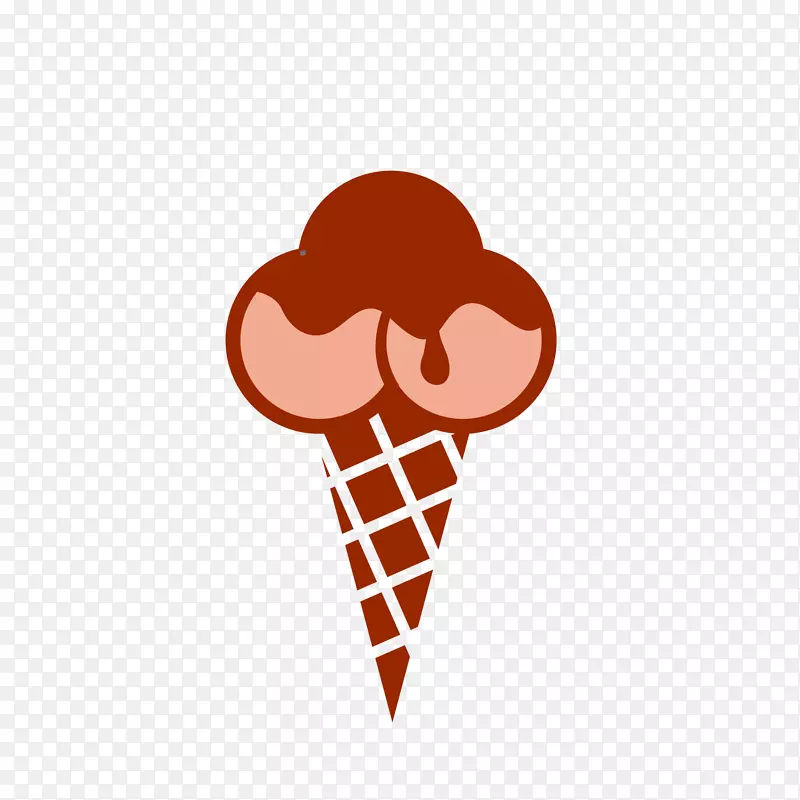 矢量卡通扁平化零食冰激凌logo