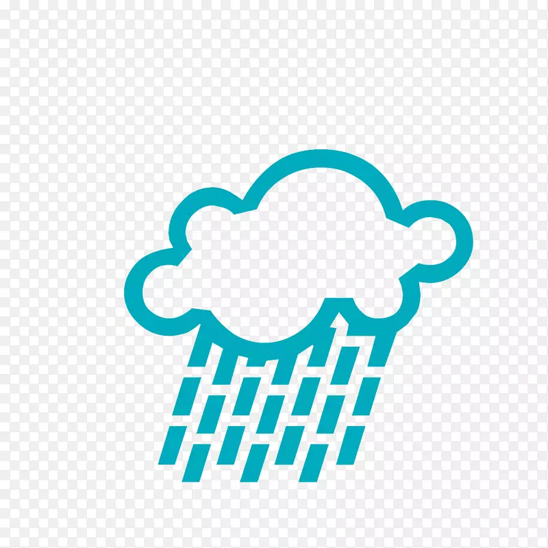 蓝色大暴雨天气标志素材PNG图片素材下载_图片编号qrmjvnvy-免抠素材网