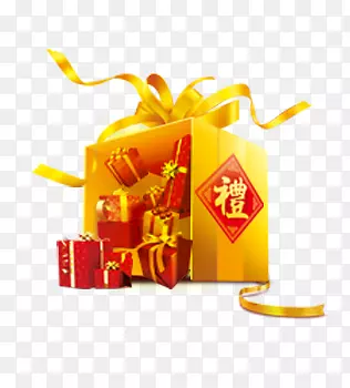 金色礼盒喜庆素材PNG图片素材下载_图片编号yezjxvnq-免抠素材网