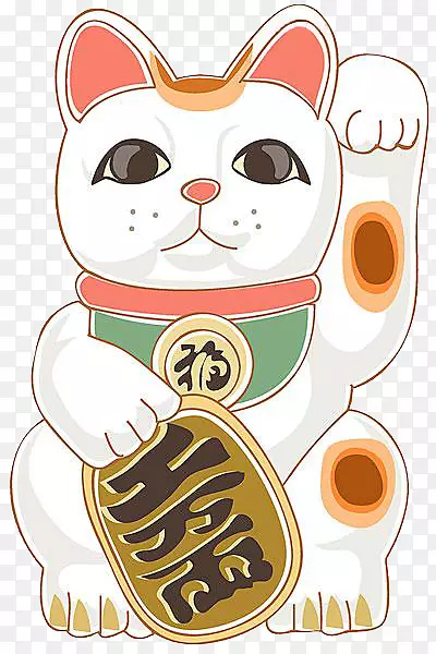 手绘招财猫