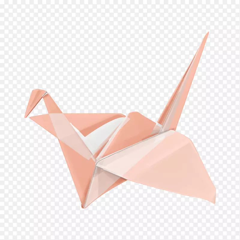 粉色折叠的千纸鹤