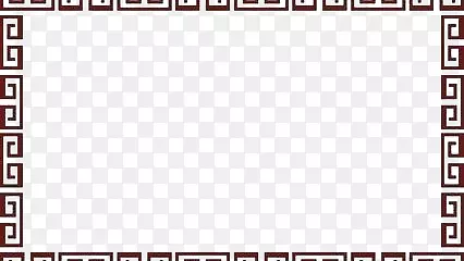 棕色中国风边框
