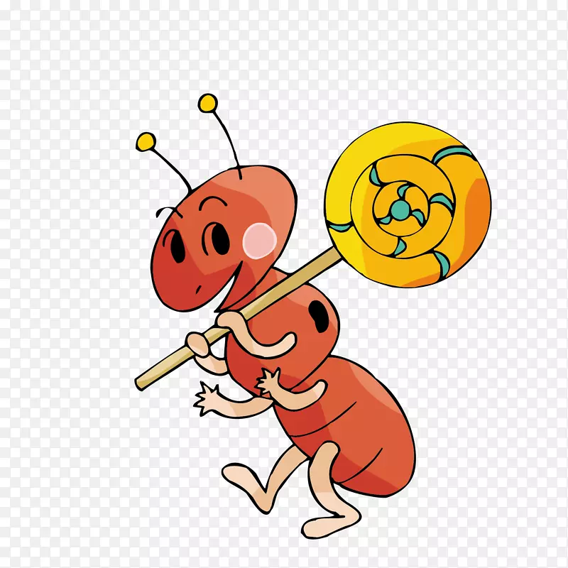 扛棒棒糖的小蚂蚁