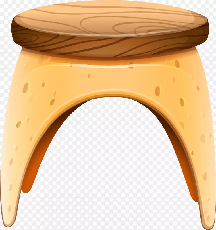 卡通木质圆形木椅