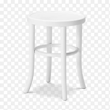 3D 白色凳子