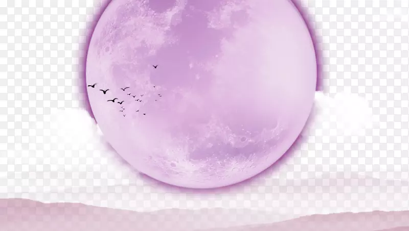 紫色月亮