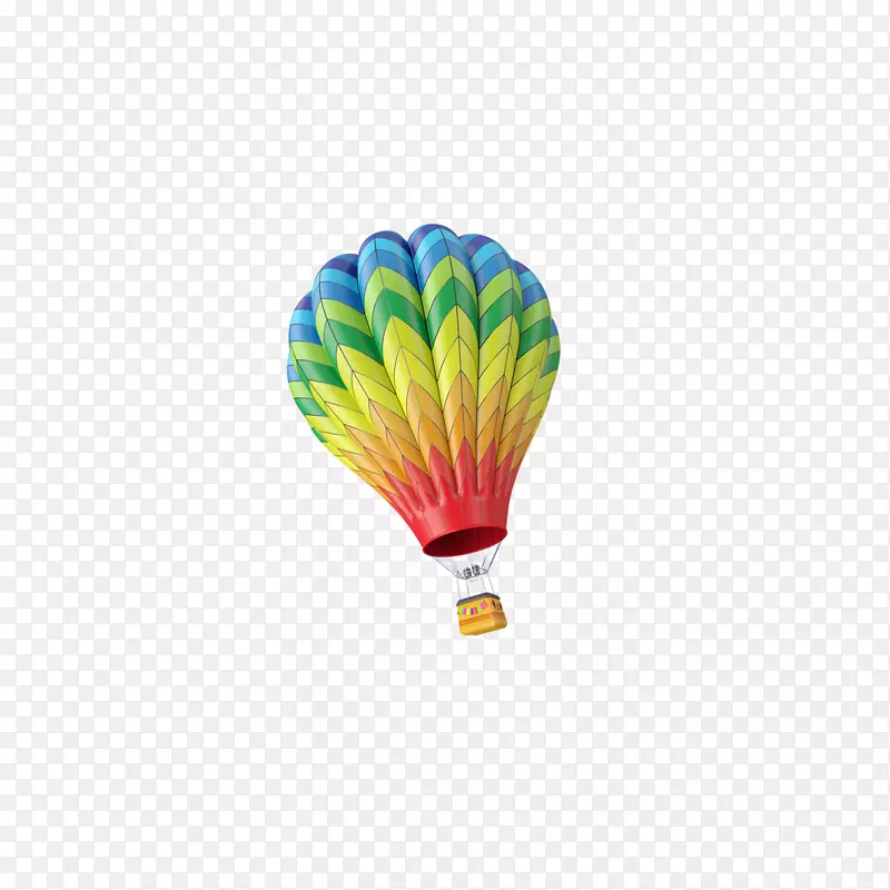 夏日旅行热气球免抠元素