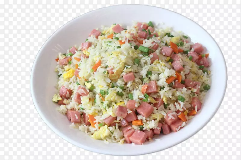 配料多可口火腿炒饭