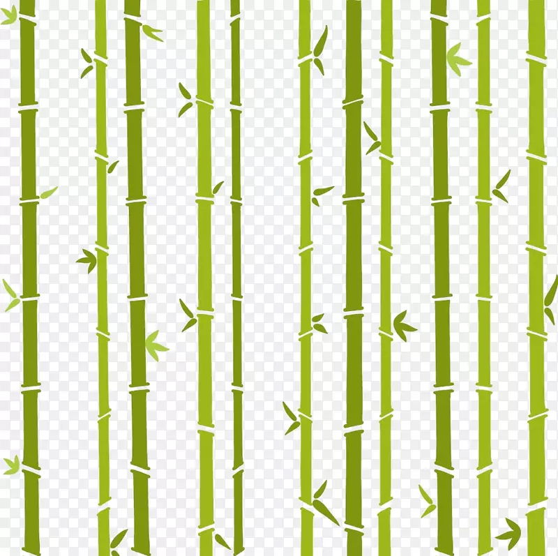 可爱风格竹子竹林