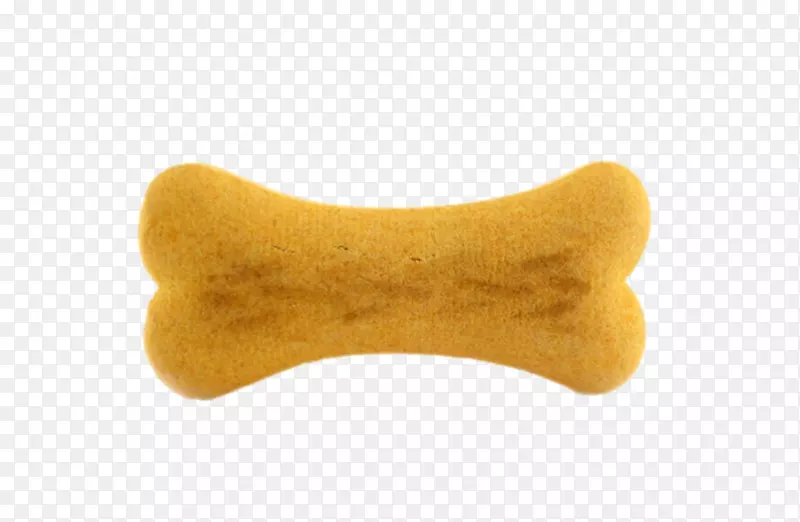黄色可爱动物的食物骨头狗粮饼干