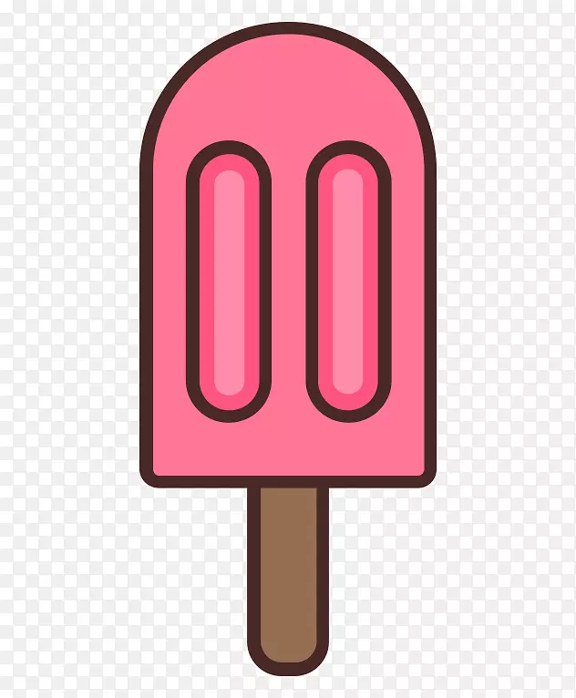 粉色雪糕甜筒冰淇淋手绘高清下载