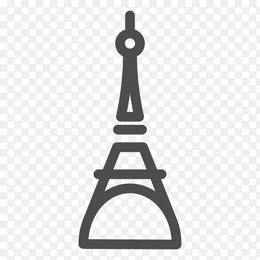 西蒂国法国巴黎视线塔观旅行图标