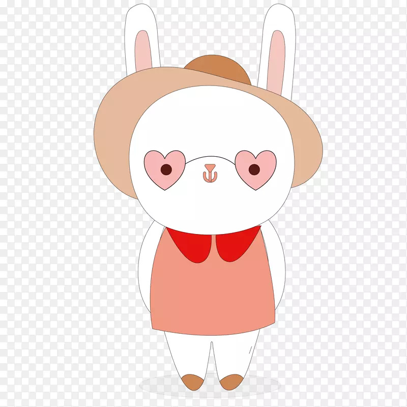 卡通可爱的小白兔设计
