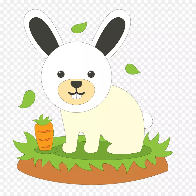 卡通可爱的小白兔设计