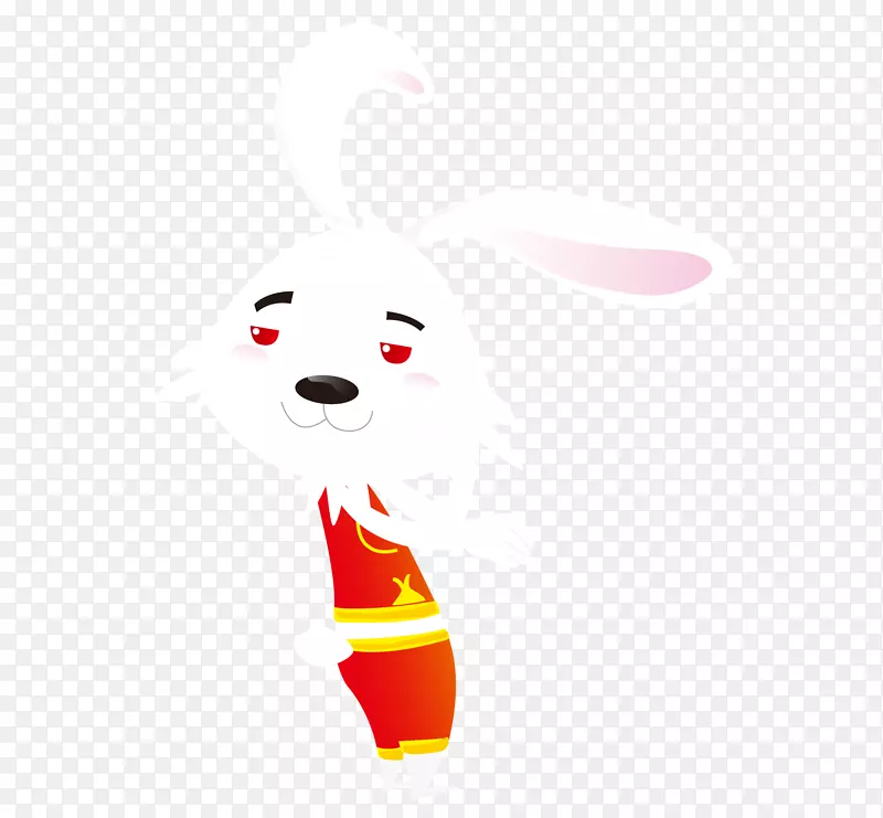 喜庆手绘小白兔儿童LOGO白嫩可爱PNG图片素材下载_图片编号yxjrrjmy-免抠素材网