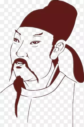 诗仙李白头像