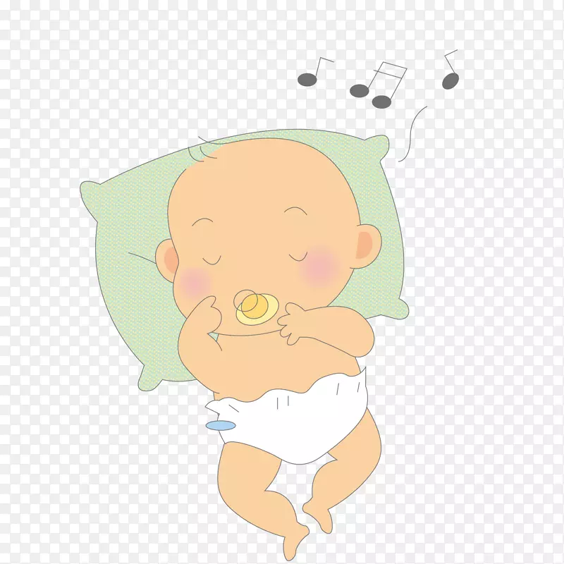 婴儿宝宝睡觉PNG下载