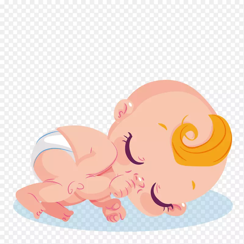 睡觉的婴儿PNG下载