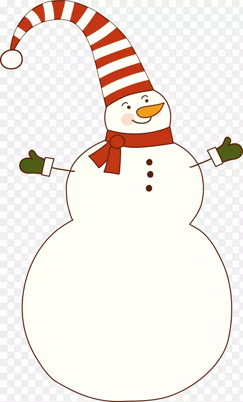 黄色卡通雪人