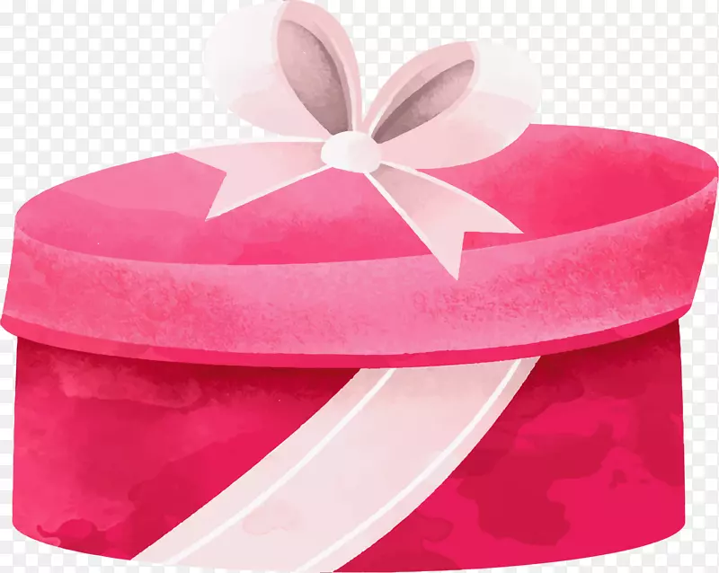粉红色圣诞节礼盒
