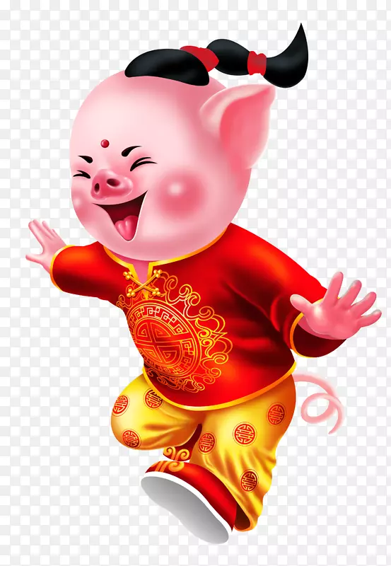 2019猪年春节福娃